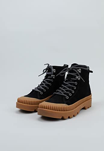 Pepe Jeans London Ascot Desert, Botas Modernas Mujer, 999 Negro, 36 EU
