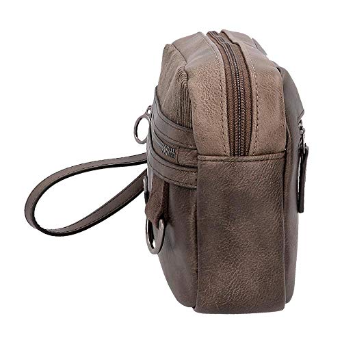Pepe Jeans Miller Bolso de Mano Marrón 24,5x15x6 cms Piel Sintética