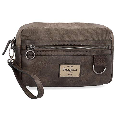 Pepe Jeans Miller Bolso de Mano Marrón 24,5x15x6 cms Piel Sintética