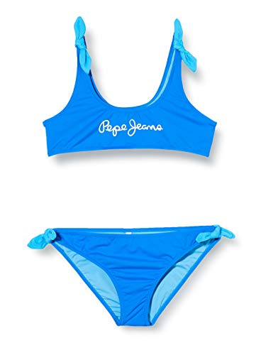 Pepe Jeans New Saigon Bikini Braguita, Azul (554), 1-2 años (Talla del Fabricante: 2) para Niñas