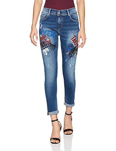 Pepe Jeans Pantalones vaqueros para mujer, estilo boyfriend, color azul, azul, 34W x 30L