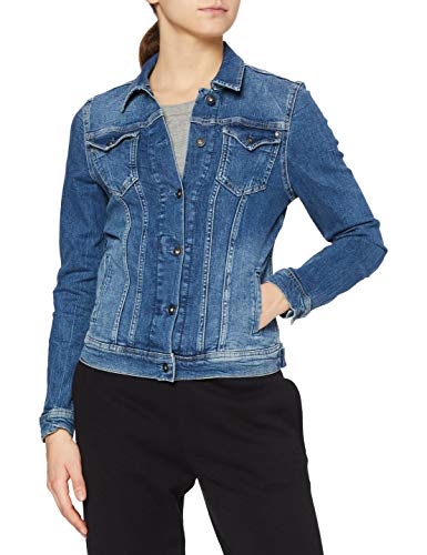 Pepe Jeans THRIFT PL400755CF7 Chaqueta vaquera para Mujer, Azul (Denim CF7), Small