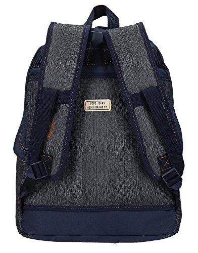 Pepe Jeans Yelena Mochila Azul 31x42x17,5 cms Poliéster 22.79L