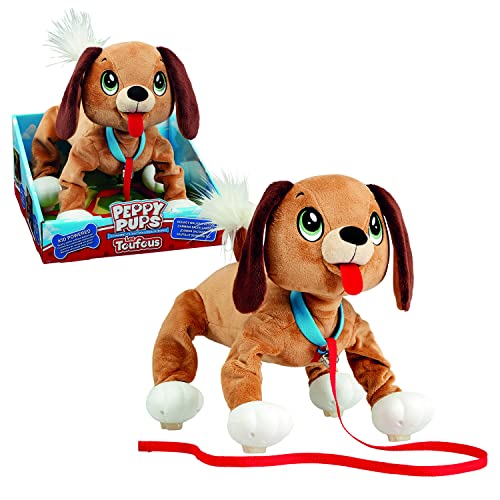 Peppy Pup - Peluche Perrito Camina Contigo (Giochi Preziosi PEP00300)