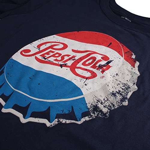 Pepsi Vintage Cap Camiseta, Azul (Navy Navy), XXL para Hombre