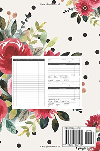 Perfume Lady Order Book: Customer Order Record Book for Perfume Business, Purchase Order Form with Order Log Section More than 200 Orders for Online Business and More Compact size 6x9 inches