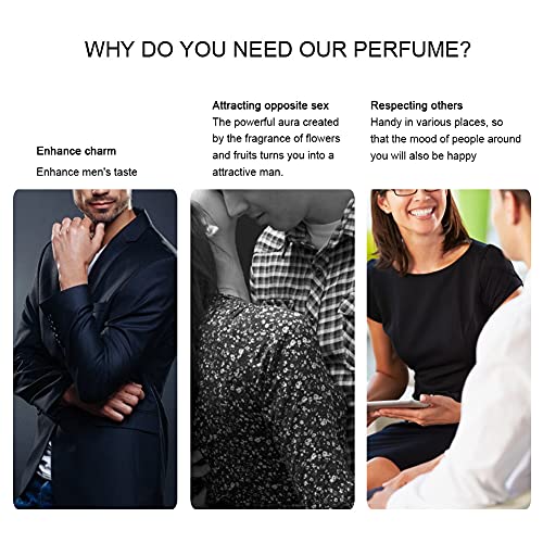 Perfume masculino cítrico de 50 ml, fragancia de larga duración EDT en aerosol, regalo para hombres, atractivo caballero, fragancia de larga duración en aerosol de sabor ligero