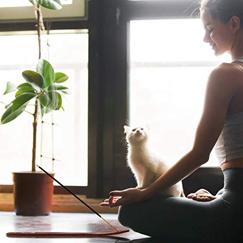 Perfumes de incienso más populares Perfume varillas que queman para la meditación regalo yoga en casa lección de aprendizaje natural indio, curación de los chacras perfumado regalo (80 piezas)