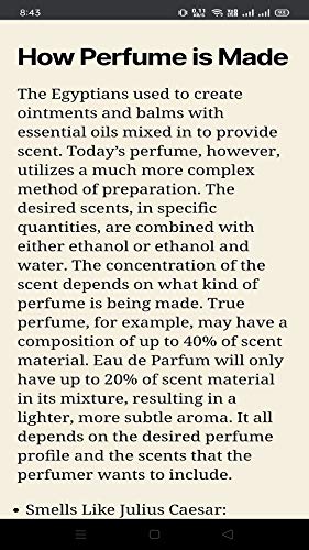 Perfumes History