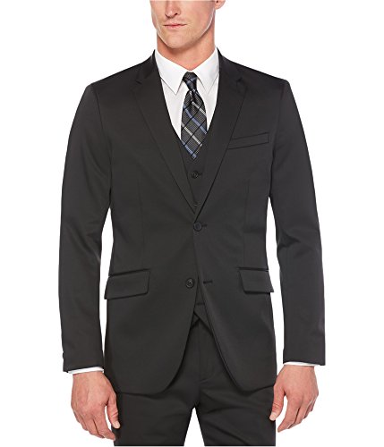 Perry Ellis Hombres 4BHJ4415 Opaco Sacos - Negro - 38S US