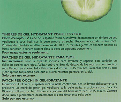 Peter Thomas Roth  Roth Cucumber Detox Hydra-Gel Eye Patches 30 Pairs60 Tapones para los oídos, 4 cm, Negro (Black)