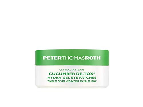 Peter Thomas Roth  Roth Cucumber Detox Hydra-Gel Eye Patches 30 Pairs60 Tapones para los oídos, 4 cm, Negro (Black)
