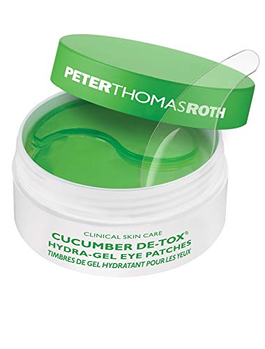 Peter Thomas Roth  Roth Cucumber Detox Hydra-Gel Eye Patches 30 Pairs60 Tapones para los oídos, 4 cm, Negro (Black)