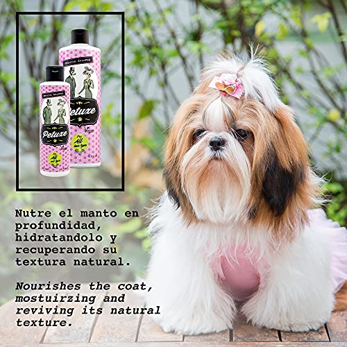 Petuxe Champú para Mascotas. Champú Vegano Perros. Champú Gatos. Todas Las Razas. Todo Tipo de Pelo - Vegano. Lava en Profundidad. con Vitamina E - 200 ml