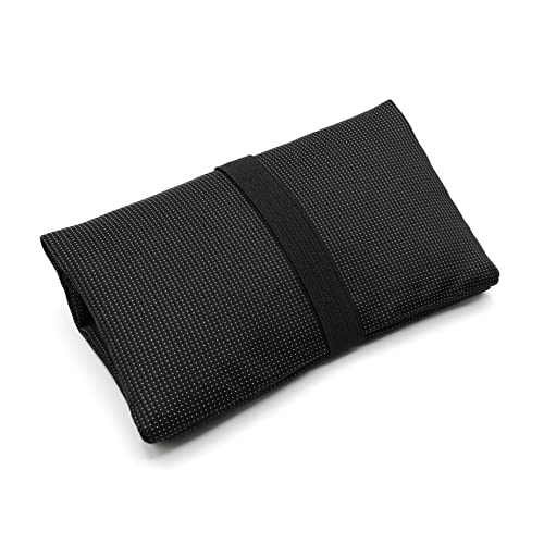 PG MASK® Tabaquera de Tela Jacquard para Hombre - Funda Pitillera para Tabaco, Papel de Liar, Filtros y Encendedor con Bolsillo Secreto. (Pindot - Black)