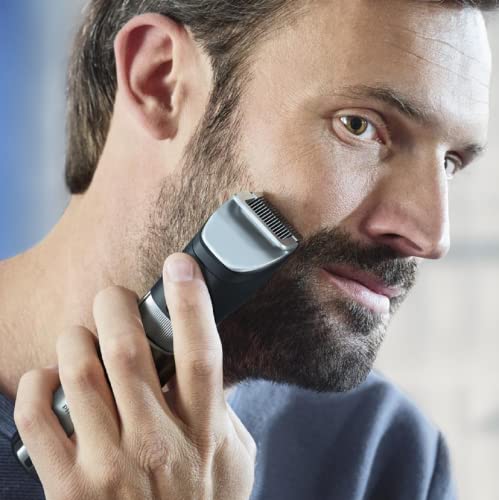 Philips Barbero Serie 9000 BT9810/15 - Recortadora de barba con 30 posiciones de longitud, sensor power adapt que se adapta a la densidad de tu barba, resistente al agua y cuchillas steel precision