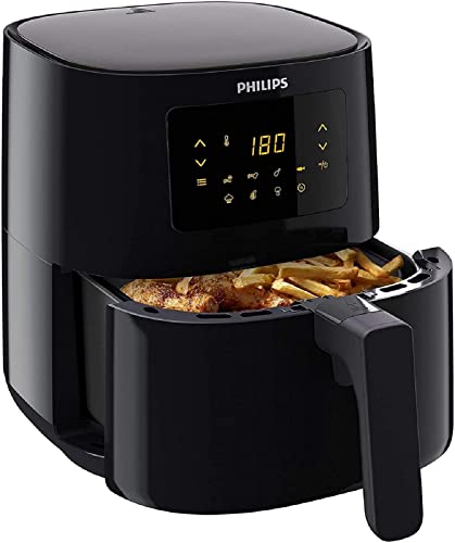 Philips HD9252/90 Airfryer - Freidora de aire caliente original (1400 W, para 2-3 personas, 800 g/4,1 l, pantalla digital), color negro