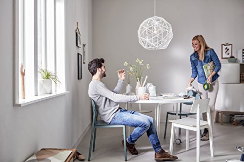 Philips Lighting Philips Smart Volume Mohair - Lámpara colgante, bombilla no incluida, no regulable, crea atractivos efectos de iluminación E27, 60 W, Blanco