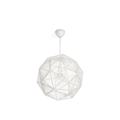 Philips Lighting Philips Smart Volume Mohair - Lámpara colgante, bombilla no incluida, no regulable, crea atractivos efectos de iluminación E27, 60 W, Blanco