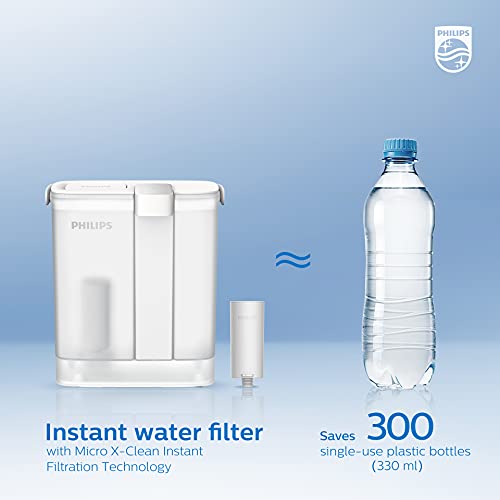 Philips Water - AWP225 - Filtro de Agua Micro X-Instant, Cartuchos para filtración de agua Instanteno, Agua más pura y de Excelente Sabor, Pack 3 unidades