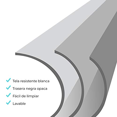 Phoenix Technologies - Pantalla de proyección Manual Plegable 112” 2 x 2m Formatos 1:1, 4:3, 16:9 de techo y pared