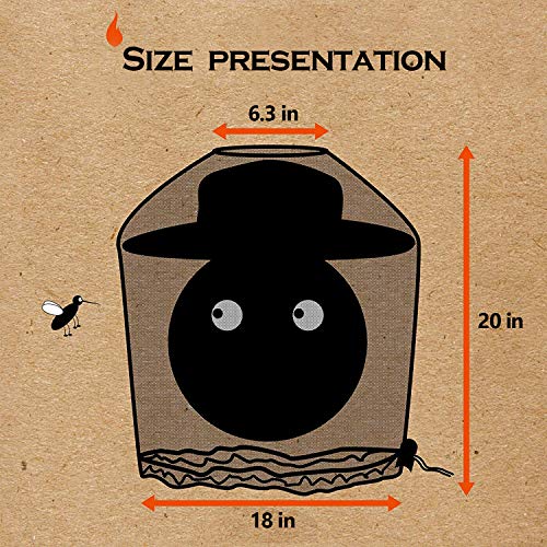 PHOGARY 4 Pack Mosquito Head Net, Red del Repelente de Insectos, Red de Sombreros con mosquitero Gary Anti Mosquito