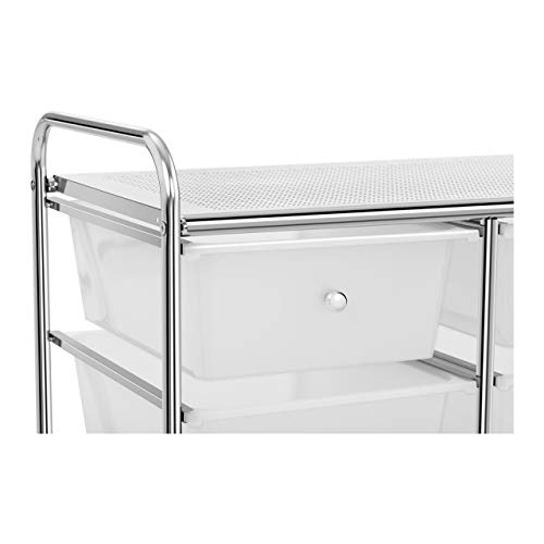 Physa Carrito para Cosméticos Carro De Peluquería Physa RR-22 (Bastidor Fabricado En Metal Cromado, Carga Máxima 38 kg, 6 Cajones)