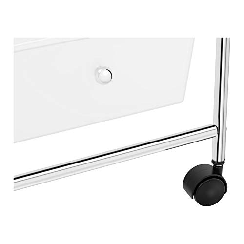Physa Carrito para Cosméticos Carro De Peluquería Physa RR-22 (Bastidor Fabricado En Metal Cromado, Carga Máxima 38 kg, 6 Cajones)