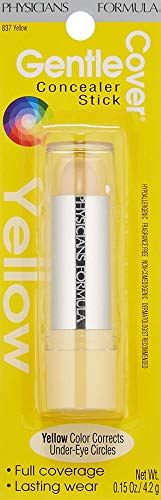 Physicians Formula - Gentle Cover Concealer Stick - Lápiz Corrector - Suave y de Fácil Aplicación - Oculta Manchas, Ojeras y Pequeñas Imperfecciones de la Piel - Yellow