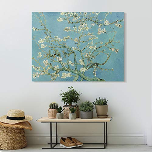 PICANOVA – Vincent Van Gogh Almond Blossom 100x75cm – Cuadro sobre Lienzo – Impresión En Lienzo Montado sobre Marco De Madera (2cm) – Disponible En Varios Tamaños