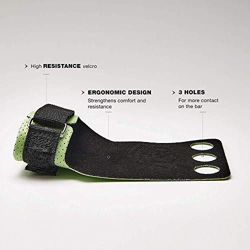 PICSIL Azor 3H Calleras para Cross Training Grips 3 Agujeros. Protector de Mano para Hombre y Mujer. Ideal Box y Gym (Size Extra-Large - XL, Verde)