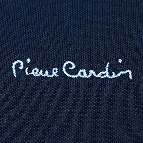 Pierre Cardin - Polo de corte clásico para hombre, con franja en el cuello y las mangas Multicolor azul marino XL