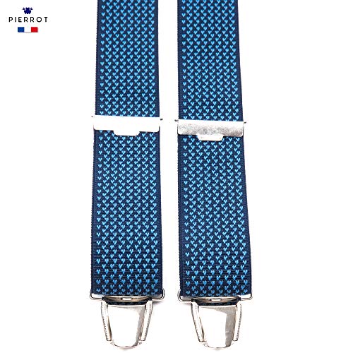 pierrot - Tirantes para Hombre - Made in France - Garantía de por vida - 100% francés