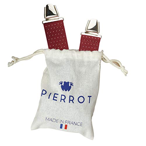 pierrot - Tirantes para Hombre - Made in France - Garantía de por vida - 100% francés