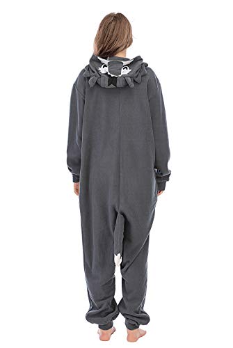 Pijamas de Animales de Una Pieza Unisexo Adulto Traje de Dormir Cosplay Disfraz Lobo,LTY33,2,M