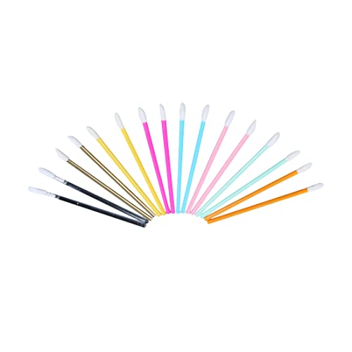 Pincel de labio desechable de 120 piezas pincel de maquillaje lápiz labial palo brillante con labio herramienta de aplicación conjunto de herramientas de belleza de maquillaje 10pcs cada color
