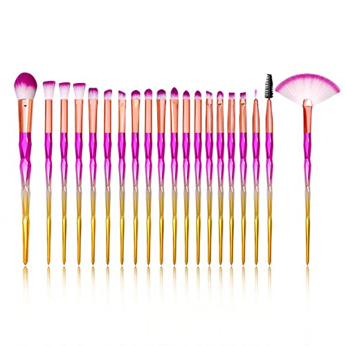 Pinceles de Maquillaje Set,20 Piezas Set de Pinceles Maquillaje Profesional Eye Shadow Foundation Powder Eyeliner Eyelash Lip Make Up Pincel de maquillaje Kit de herramientas de Belleza Cosmética