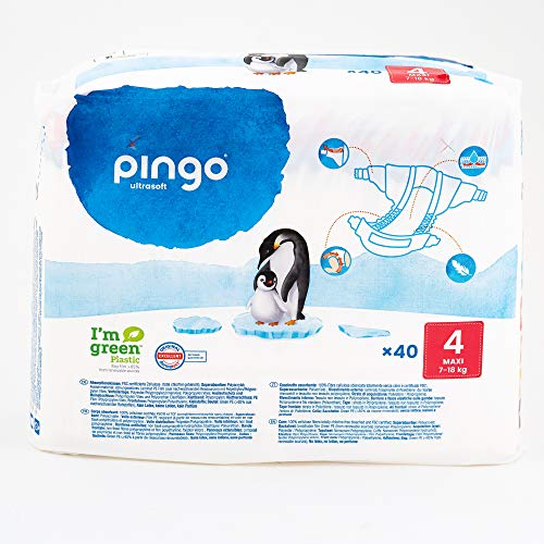 Pingo PAÑALES T4 7-18 Kg BIO, 40 uds. 420 g