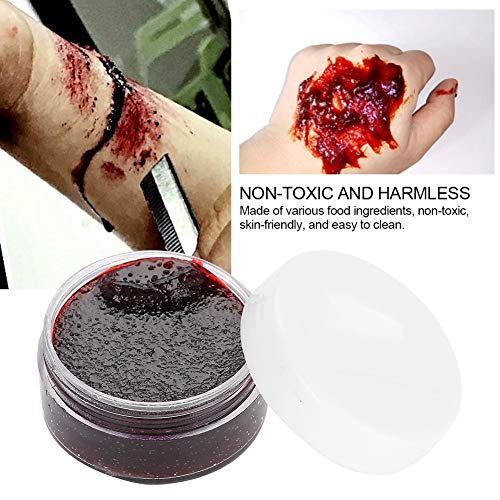 Pintura Corporal Facial Sangre Falsa, Maquillaje Profesional Sfx Sangre Falsa Para Halloween O Fiestas De Disfraces, Maquillaje De Terror Realista Para Efectos Especiales(30ml)