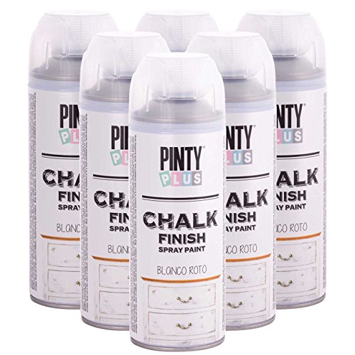 Pintura en spray de tiza, aspecto envejecido, 400 ml, color blanco roto