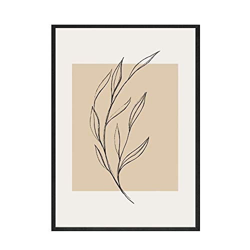 Pintura Retro Matisse Picasso cartel de la exposición arte de la pared imagen de la planta abstracta pintura en lienzo sin marco para el hogar A 50x75cm