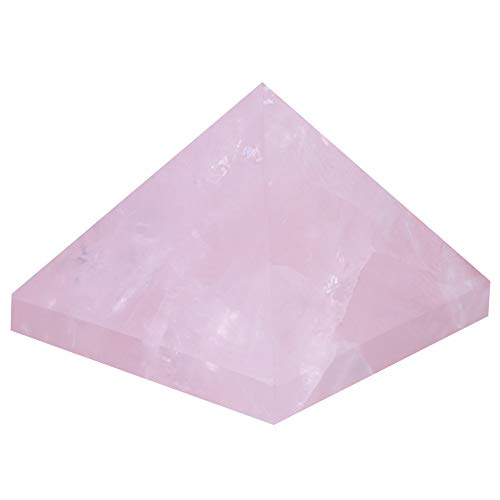 Pirámide de cuarzo rosa del antiguo Egipto, pirámide de cristal, para la buena suerte Suerte en la vida