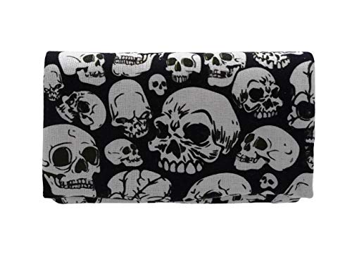 Plan B, Pitillera Tabaco de Liar, Two Days Hardcore, 11 x 7 cm, 15 g, con Bolsa Interior Goma Eva, Calaveras Blancas