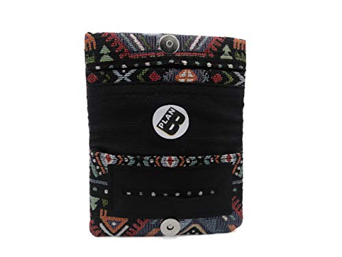 Plan B, Pitillera Tabaco de Liar, Two Days Tierra, 11 x 7 cm, 15 g, con Bolsa Interior Goma Eva, Negro con Estampado