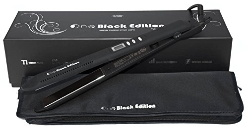Plancha de Pelo Profesional Titanio Placa Fina One Black Edition (Negra) By AGV