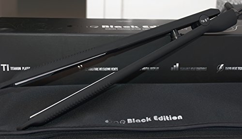 Plancha de Pelo Profesional Titanio Placa Fina One Black Edition (Negra) By AGV