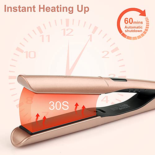 plancha pelo cerámica crimper mini profesional 2 En 1 Con Pantalla LCD Temperatura Ajustable