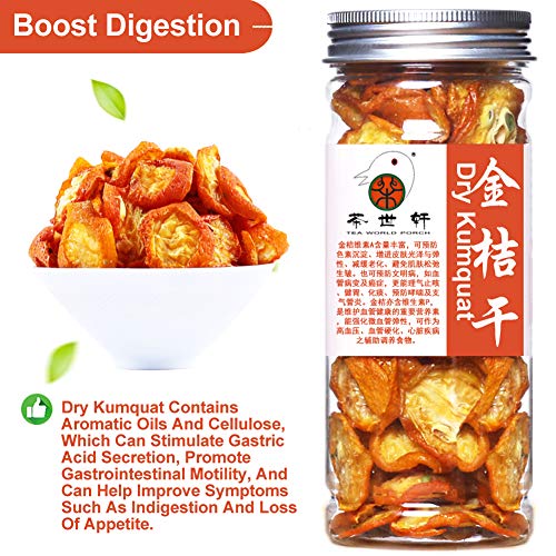 Plant Gift Dried Kumquat, ( Kumquat seco ) Té de fruta Té de fruta, alimentos ecológicos 100% natural Kumquat seco, té de flores, té perfumado, cuidado de la salud, saludable 120 g / 4.23oz