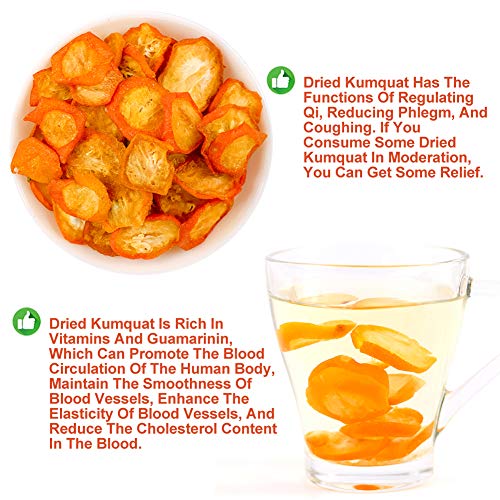 Plant Gift Dried Kumquat, ( Kumquat seco ) Té de fruta Té de fruta, alimentos ecológicos 100% natural Kumquat seco, té de flores, té perfumado, cuidado de la salud, saludable 120 g / 4.23oz