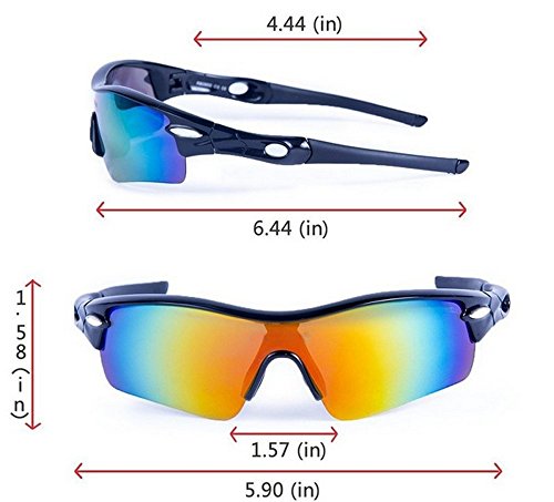 Playbook al por mayor 5 lentes TR90 marco deportes gafas de sol, UV400 muti-color Racing bicicleta Ciclismo gafas, polarizadas, Blanco/Rojo